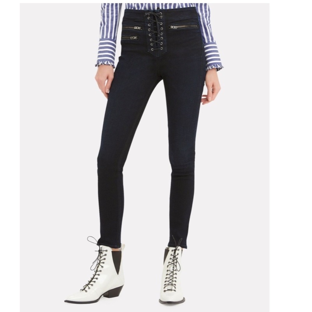 NWT VERONICA BEARD LITA MOTO SKINNY SIZE 24
